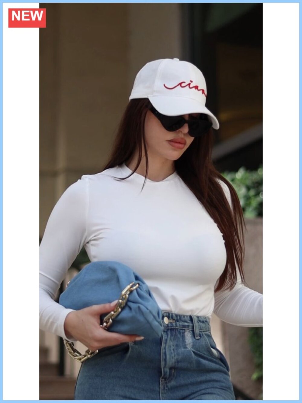 Women's Long Sleeve Slim Fit Crewneck T-Shirt Basic Tee - Picture 6 of 6